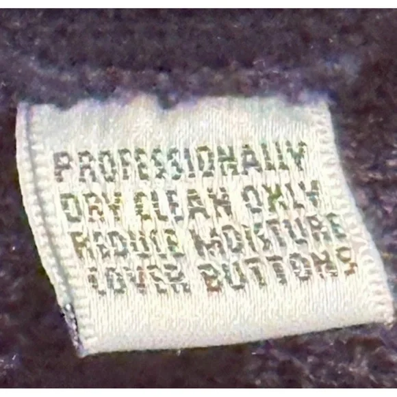 RARE St. John Military Navy Blue Jacket Blazer Santana Marie Gray Wool/Rayon 14 - Picture 14 of 15